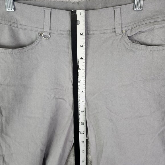 Womens JM Collection Gray Pants Straight Rayon Blend Stretch Hi Rise Size 4 - Picture 5 of 9
